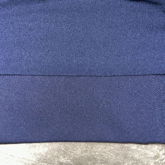 Ted Baker XL (5) Navy Kaara Midi Front Zip High Waist Belted Pencil Skirt - Picture 12 of 14